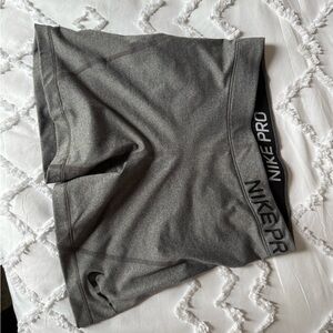 Nike Pro Charcoal Athletic Shorts
